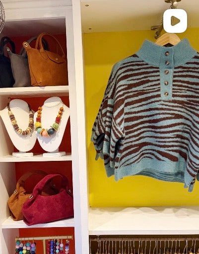 Julie’s Zebra Sweater - Small